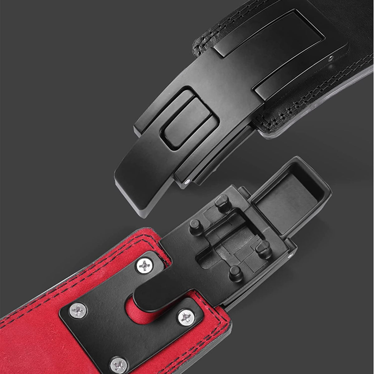 Adjustable Lever Leather Powerlifting Belt