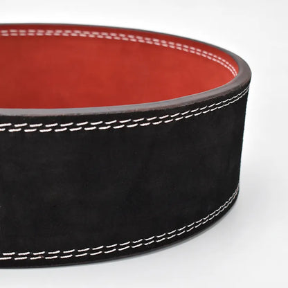 Adjustable Lever Suede Leather Powerlifting Belt