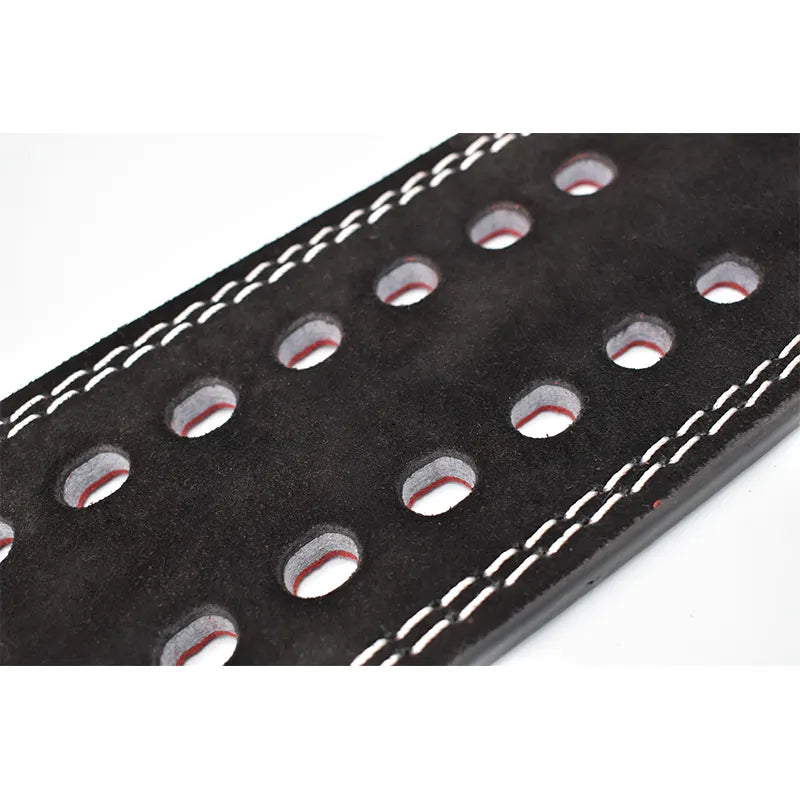 Adjustable Lever Suede Leather Powerlifting Belt