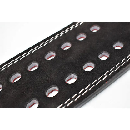 Adjustable Lever Suede Leather Powerlifting Belt